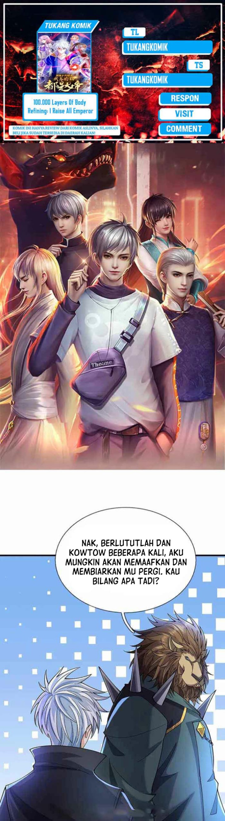 100.000 Layers Of Body Refining: I Raise All Emperor Chapter 371 Gambar 1