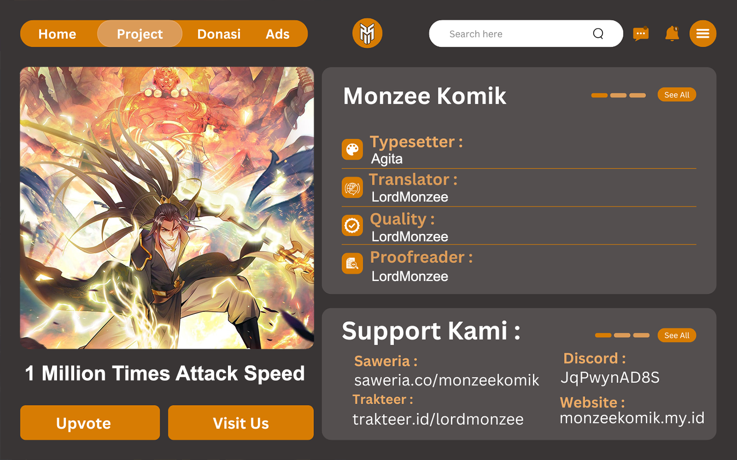 1 Million Times Attack Speed Chapter 46 Gambar 1