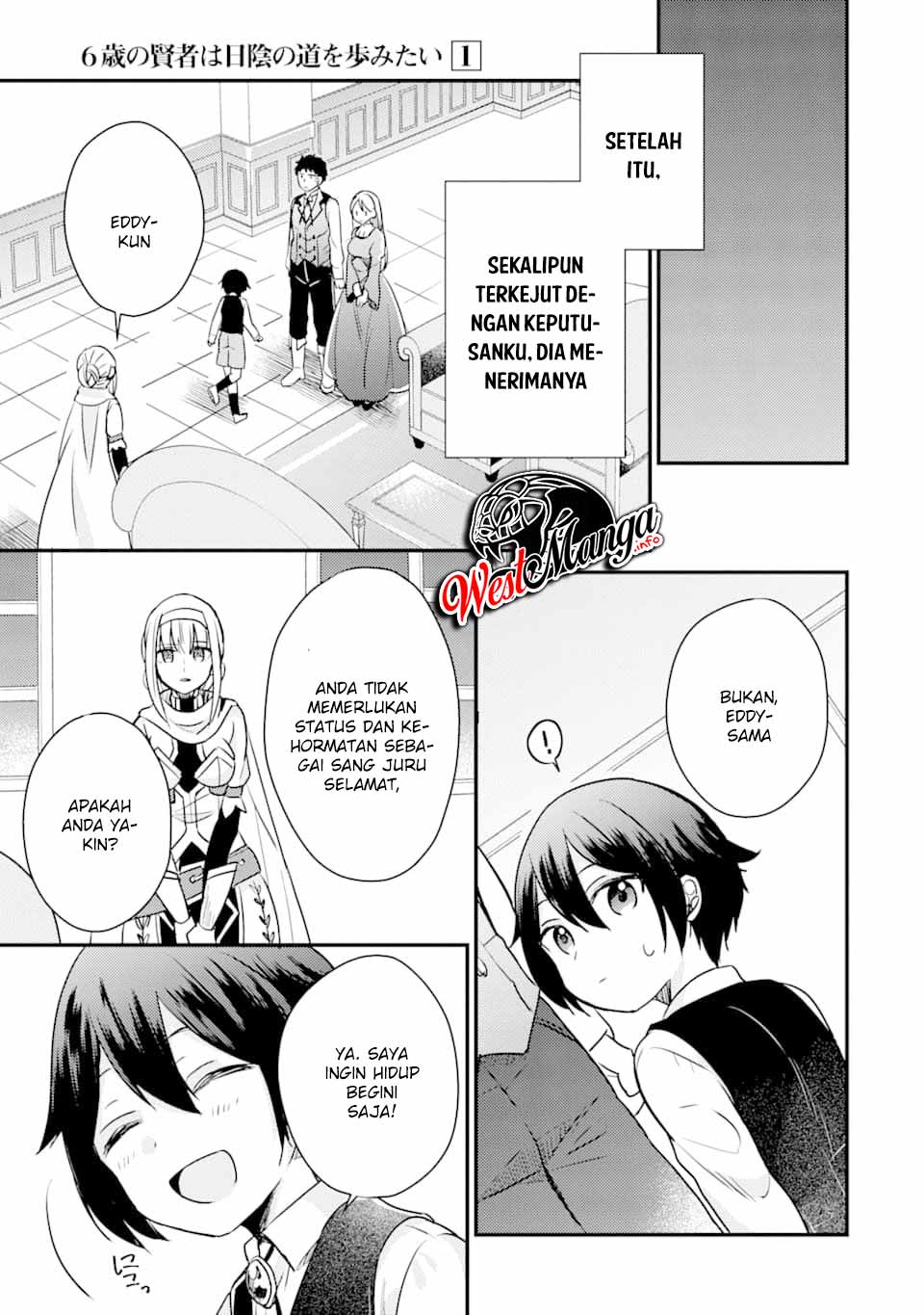 6-sai No Kenja Wa Hikage No Michi Wo Ayumitai Chapter 03 Gambar 23