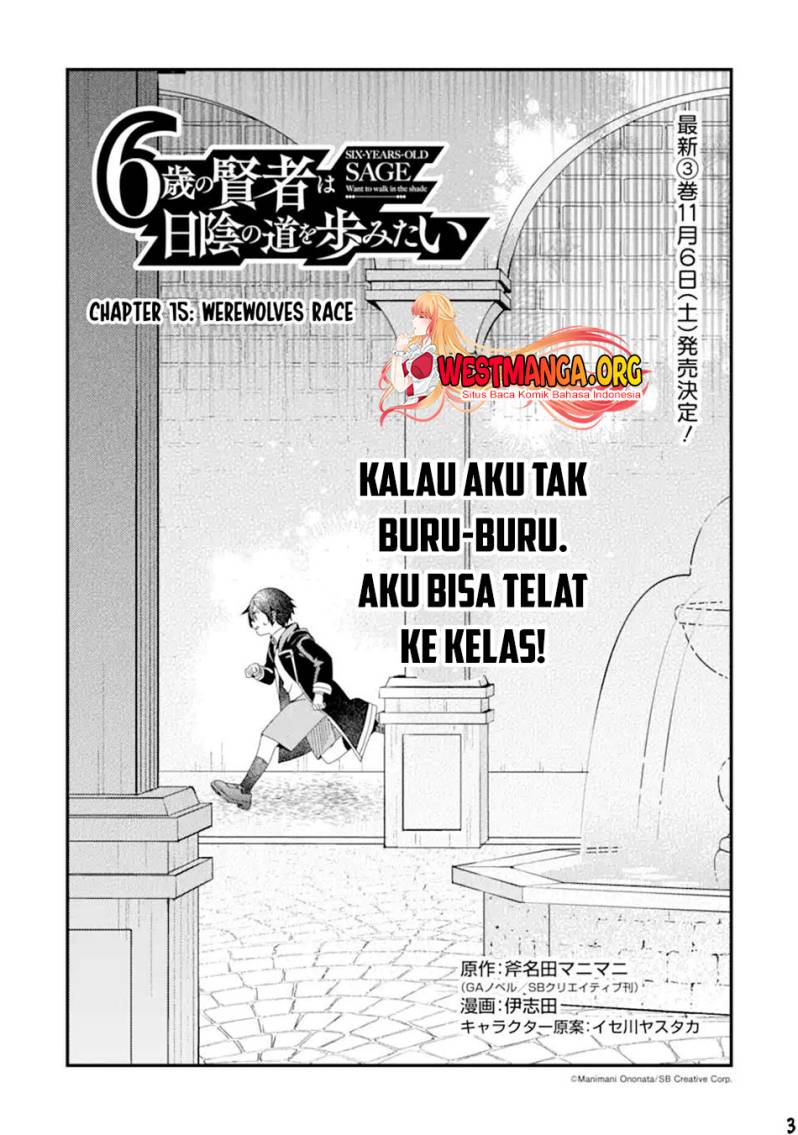 6-sai No Kenja Wa Hikage No Michi Wo Ayumitai Chapter 15 Gambar 5