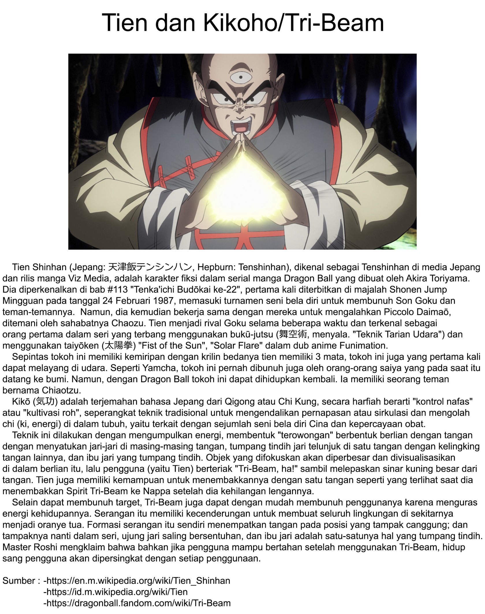 I’m Pretty Good at Mimicking Tien from Dragon Ball Chapter 00 Gambar 7