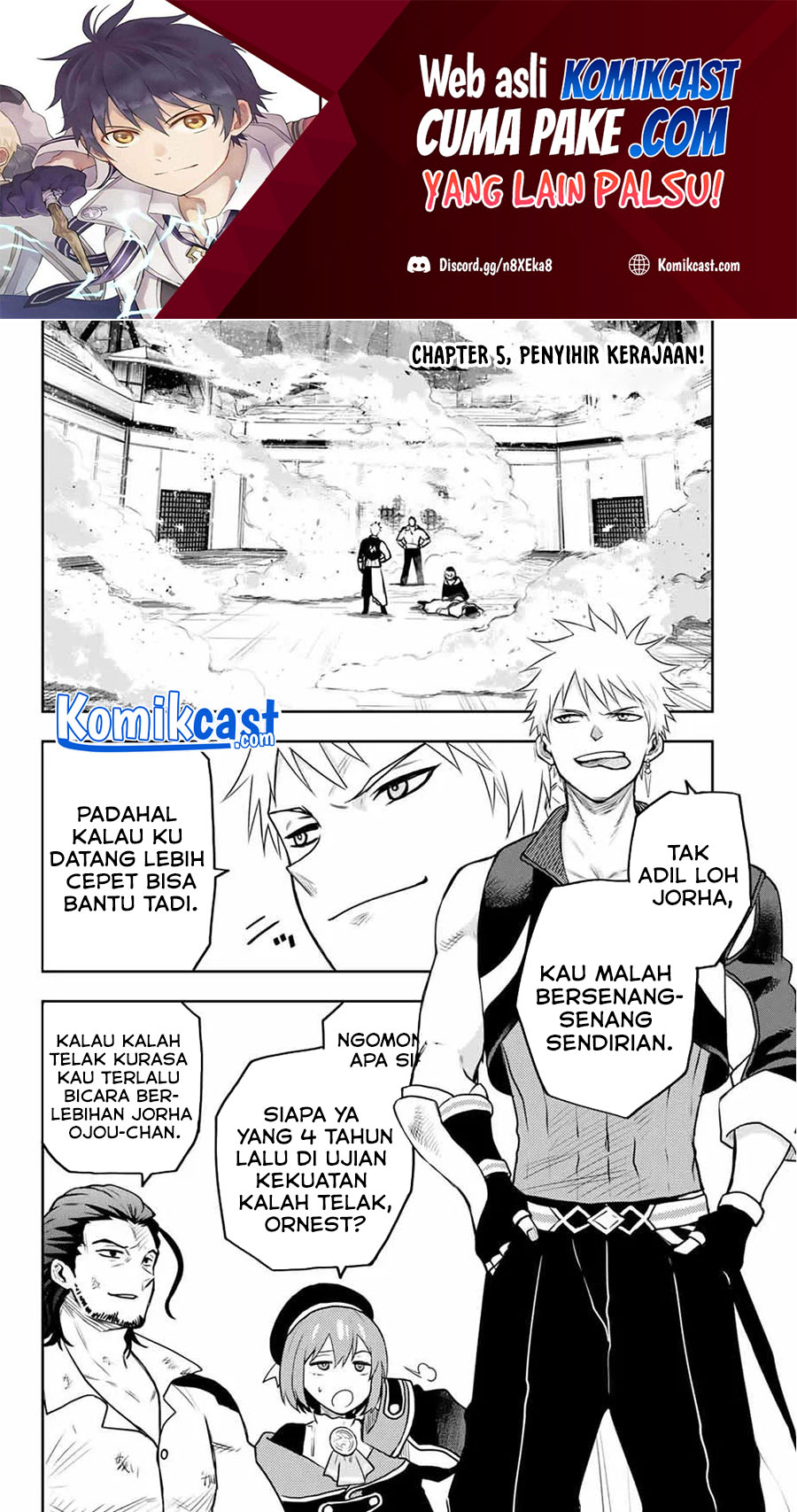 A Court Magician, Who Was Focused On Supportive Magic Because His Allies Were Too Weak, Aims To Become The Strongest After Being Banished Chapter 05 Gambar 2