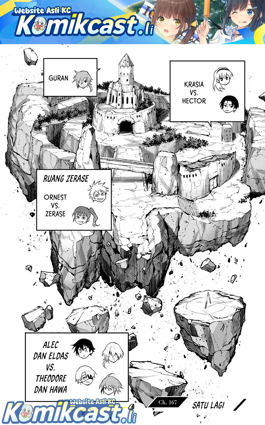 A Court Magician, Who Was Focused On Supportive Magic Because His Allies Were Too Weak, Aims To Become The Strongest After Being Banished Chapter 167 Gambar 2