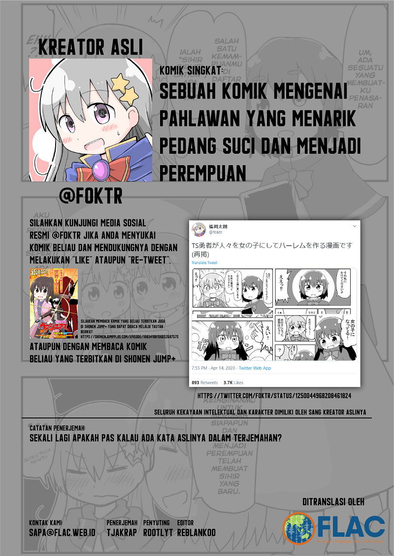 A Manga About a Hero Who Pulled Out the Holy Sword and Became a Girl Chapter 05 Gambar 5