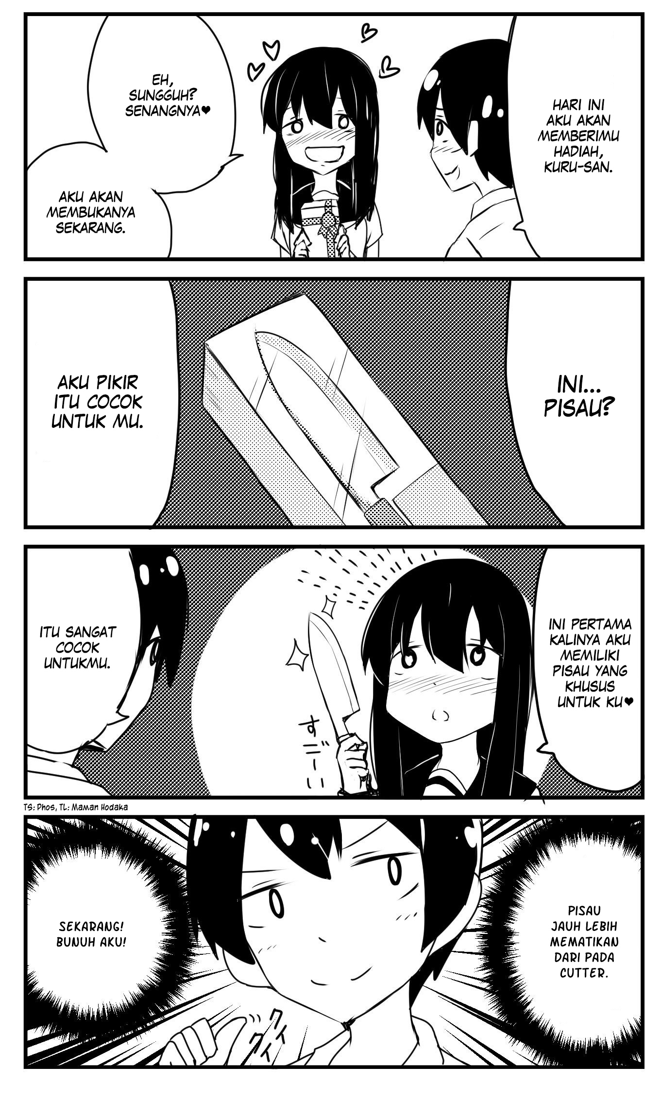 A Story About Wanting To Commit Suicide, But It’s Scary So I Find A Yandere Girl To Kill Me, But It Doesn’t Work Chapter 02 Gambar 1