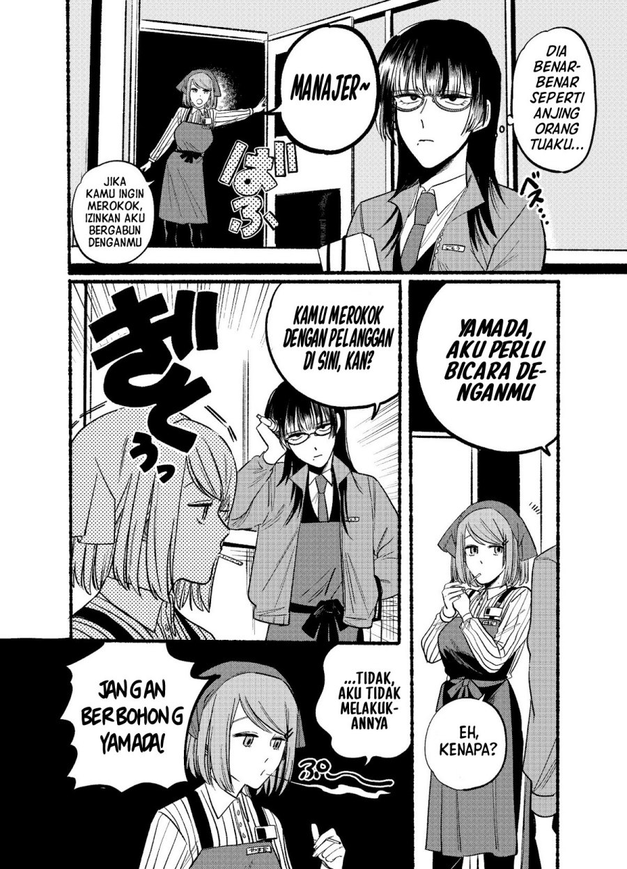 A Story About Smoking at the Back of the (Supermarket Super no Ura de Yani Suu Futari) Chapter 08 Gambar 9