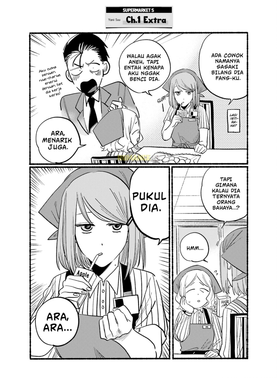 A Story About Smoking at the Back of the (Supermarket Super no Ura de Yani Suu Futari) Chapter 16.6 Gambar 3