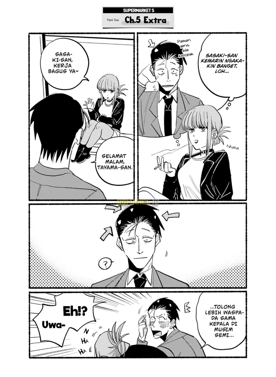 A Story About Smoking at the Back of the (Supermarket Super no Ura de Yani Suu Futari) Chapter 16.6 Gambar 6