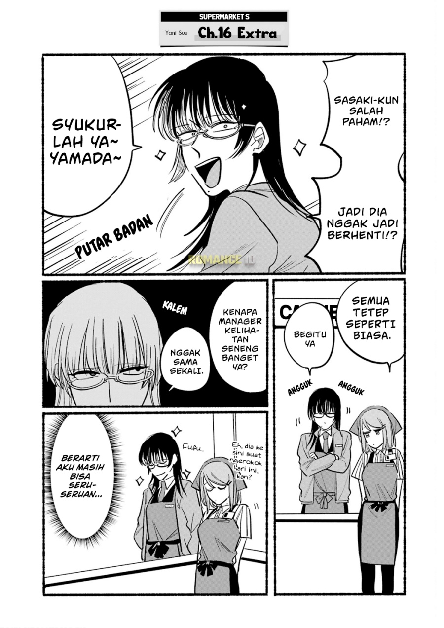 A Story About Smoking at the Back of the (Supermarket Super no Ura de Yani Suu Futari) Chapter 16.6 Gambar 17