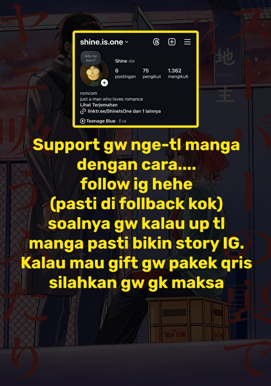 A Story About Smoking at the Back of the Supermarket (Super no Ura de Yani Suu Futari) Chapter 26.5 Gambar 12