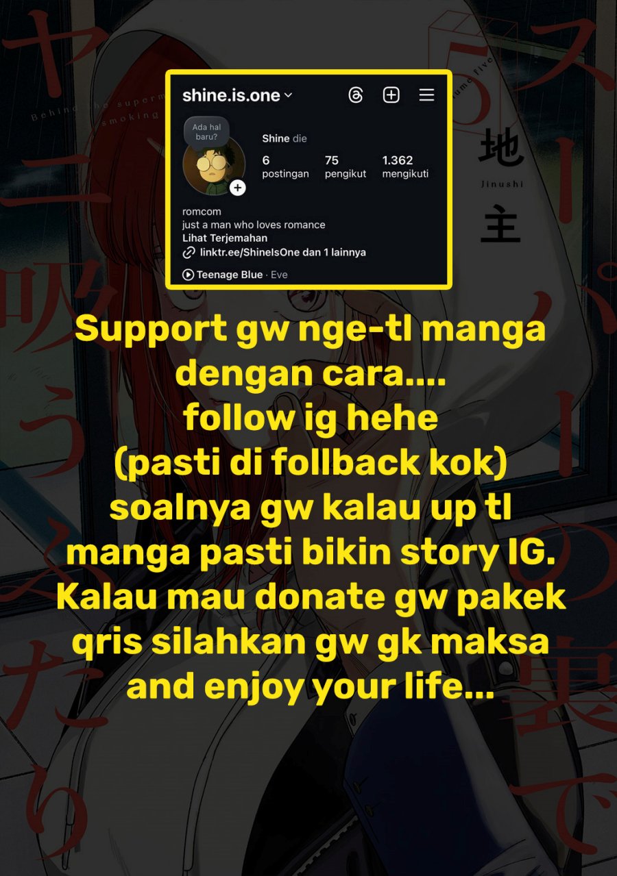 A Story About Smoking at the Back of the Supermarket (Super no Ura de Yani Suu Futari) Chapter 34.5 Gambar 7