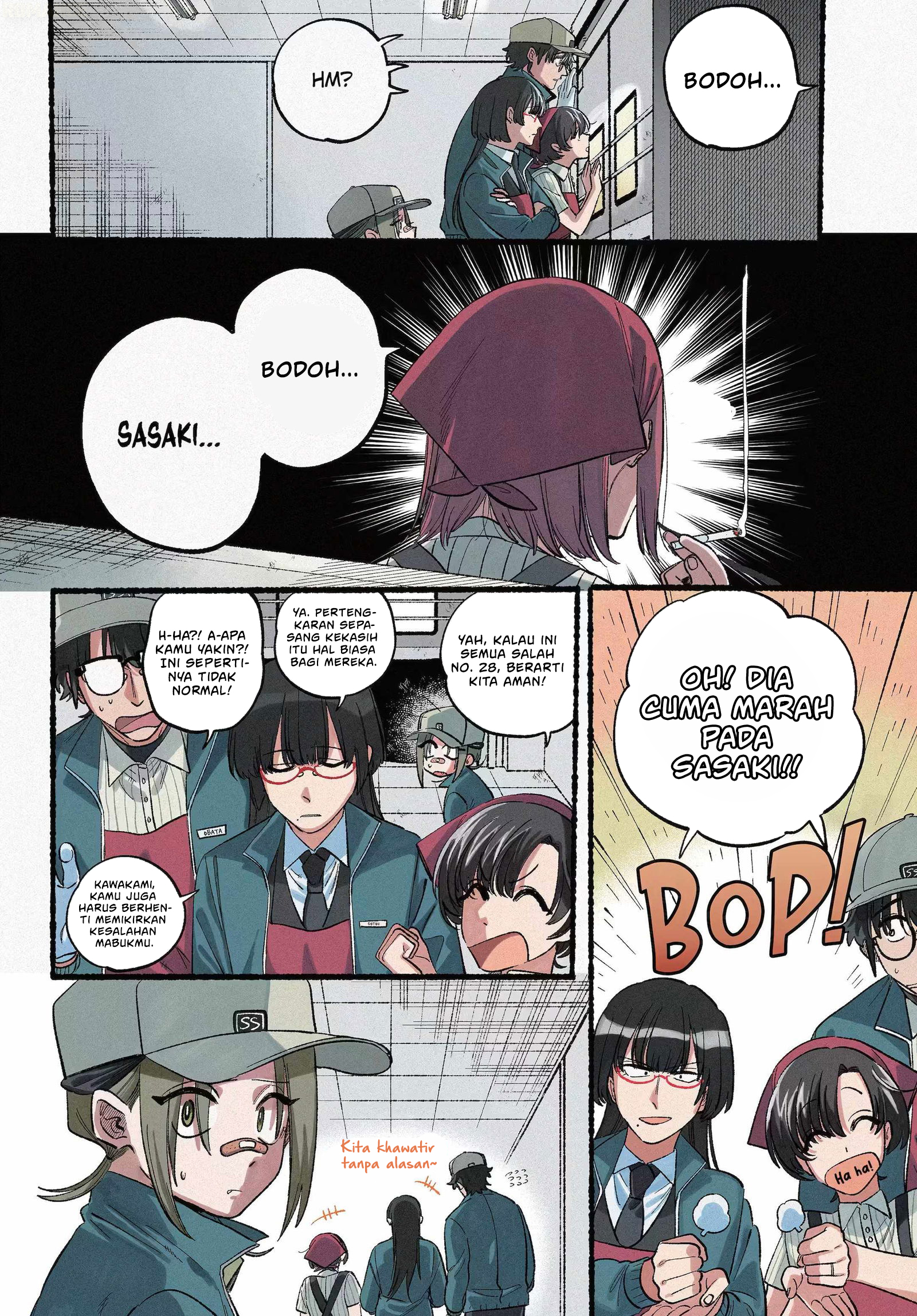 A Story About Smoking at the Back of the Supermarket (Super no Ura de Yani Suu Futari) Chapter 45 Gambar 5