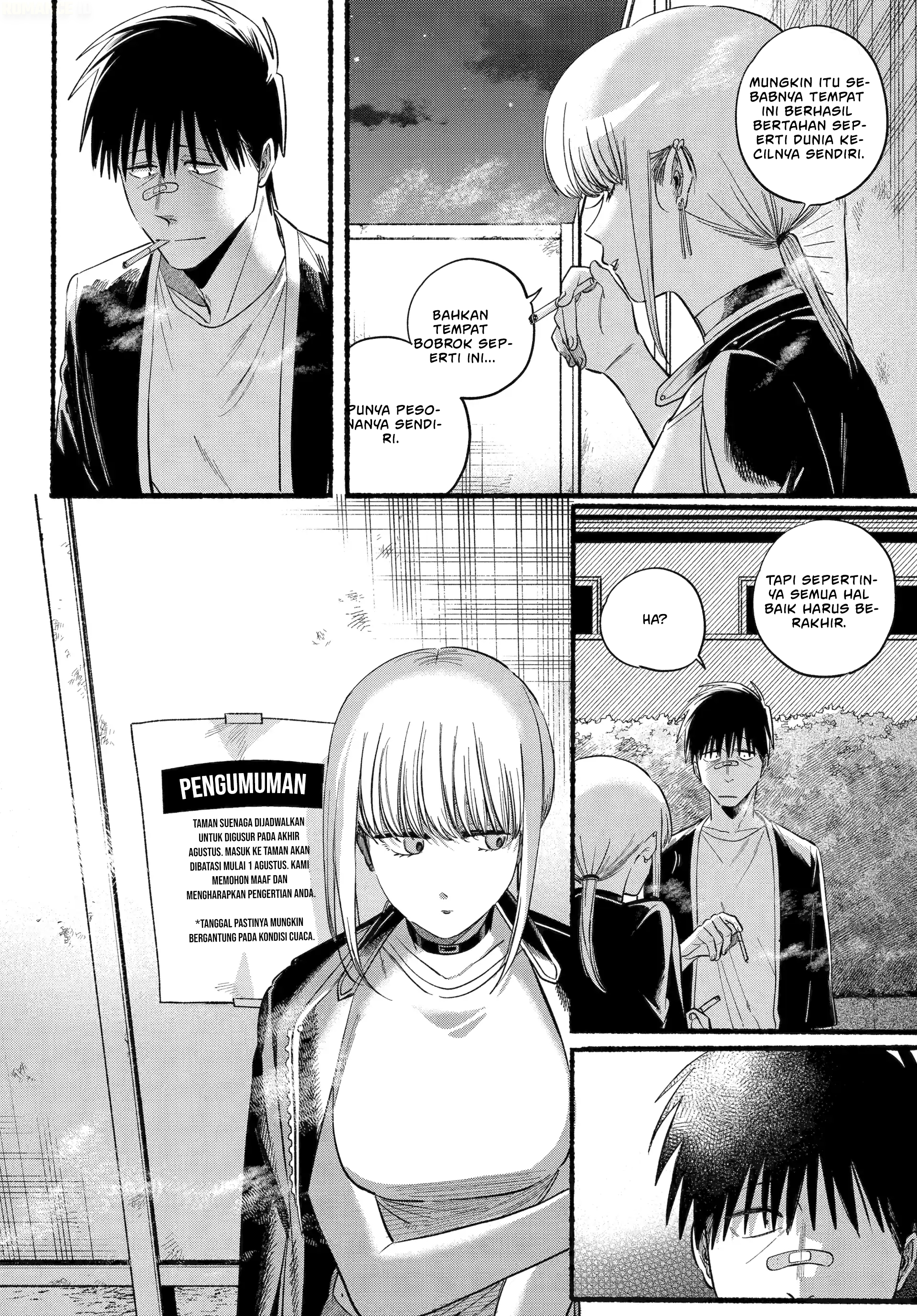 A Story About Smoking at the Back of the Supermarket (Super no Ura de Yani Suu Futari) Chapter 46 Gambar 21