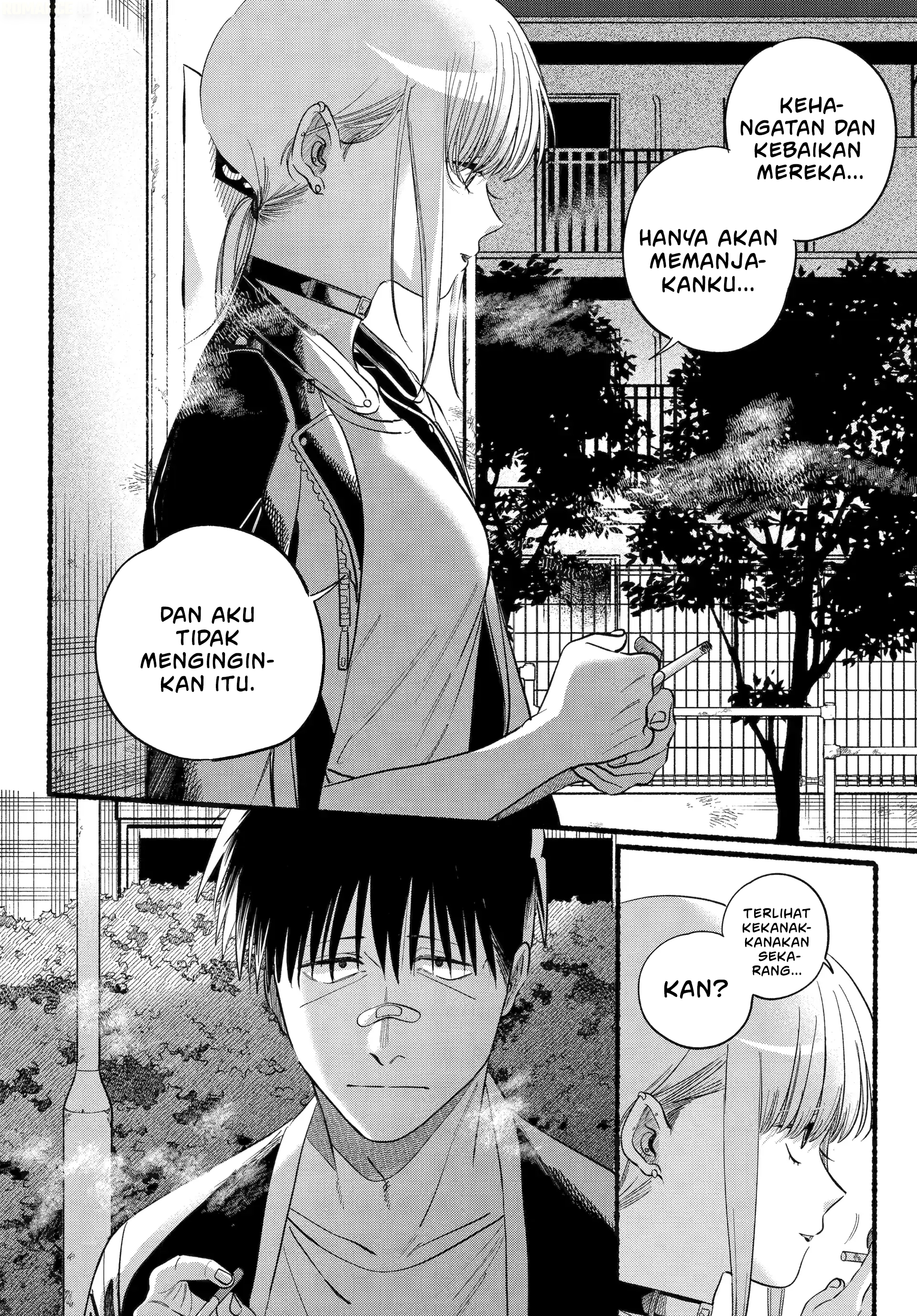 A Story About Smoking at the Back of the Supermarket (Super no Ura de Yani Suu Futari) Chapter 46 Gambar 25