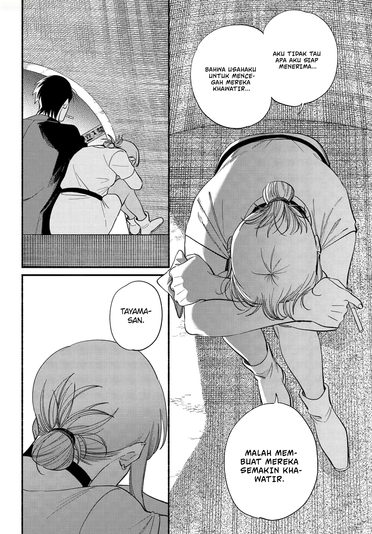 A Story About Smoking at the Back of the Supermarket (Super no Ura de Yani Suu Futari) Chapter 49 Gambar 13