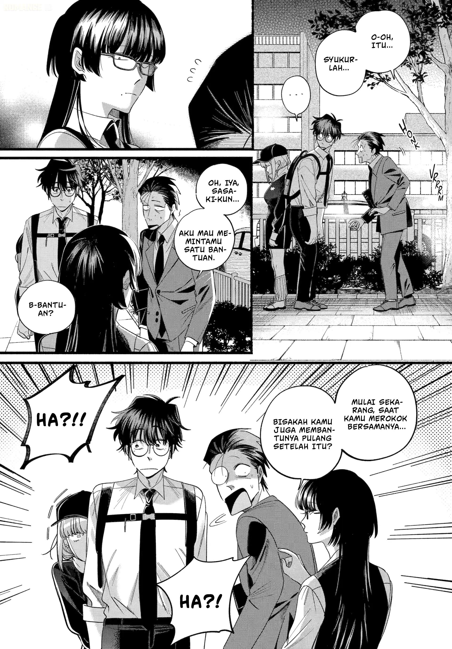 A Story About Smoking at the Back of the Supermarket (Super no Ura de Yani Suu Futari) Chapter 51 Gambar 38