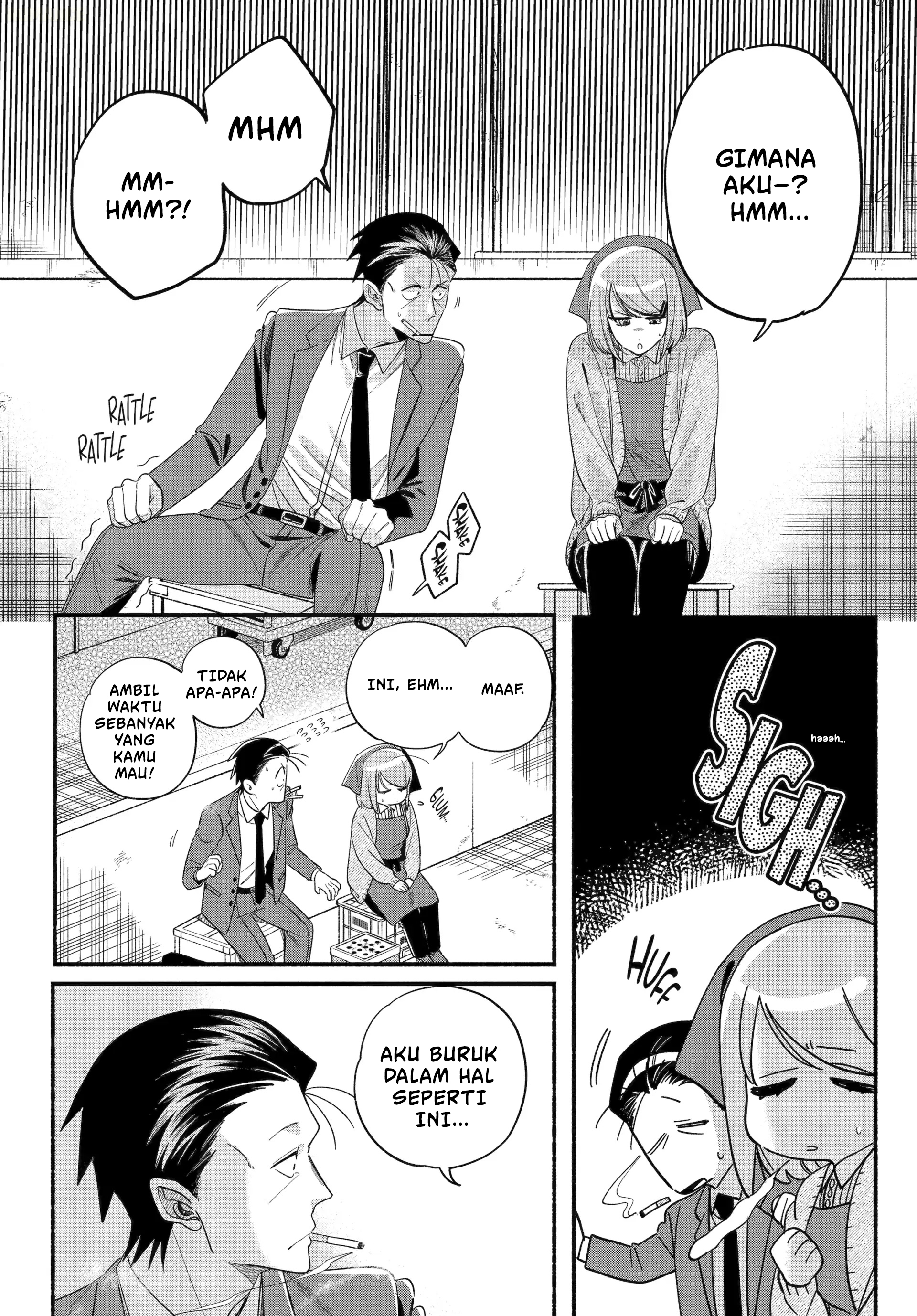 A Story About Smoking at the Back of the Supermarket (Super no Ura de Yani Suu Futari) Chapter 56 Gambar 9