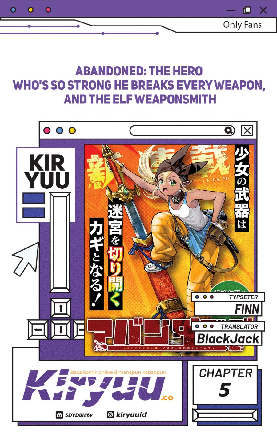 Abandoned: The Hero Who’s So Strong He Breaks Every Weapon, and the Elf Weaponsmith Chapter 05 Gambar 1