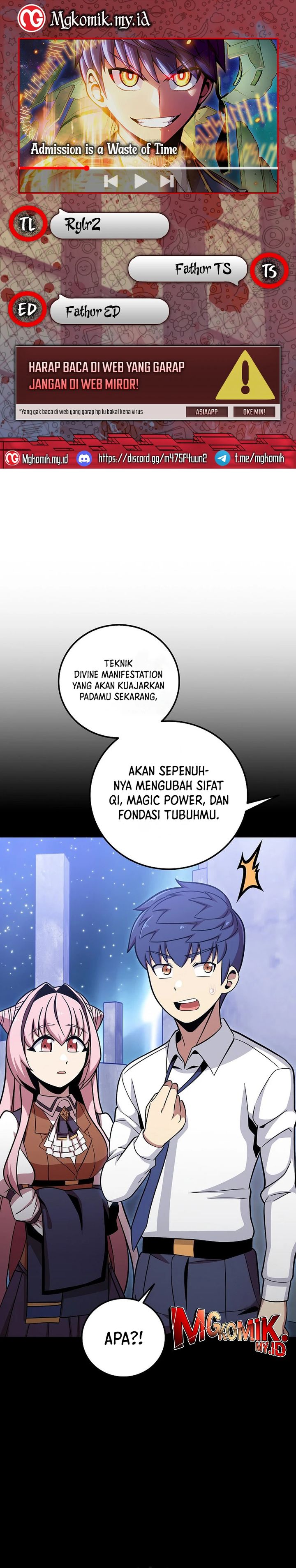 Admission is a Waste of Time Chapter 40 Gambar 1