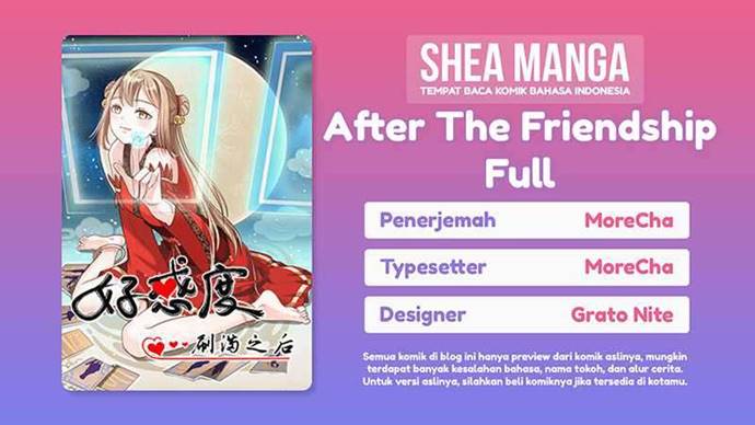 After The Friendship Full (100% Cleared Harem Route / Make The Level Up To Max) Chapter 18 Gambar 1