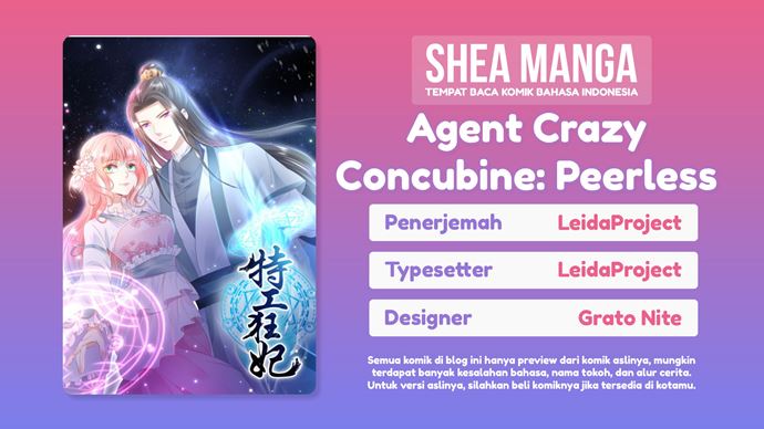 Agent Crazy Concubine: Peerless Comprehension Chapter 03 Gambar 1