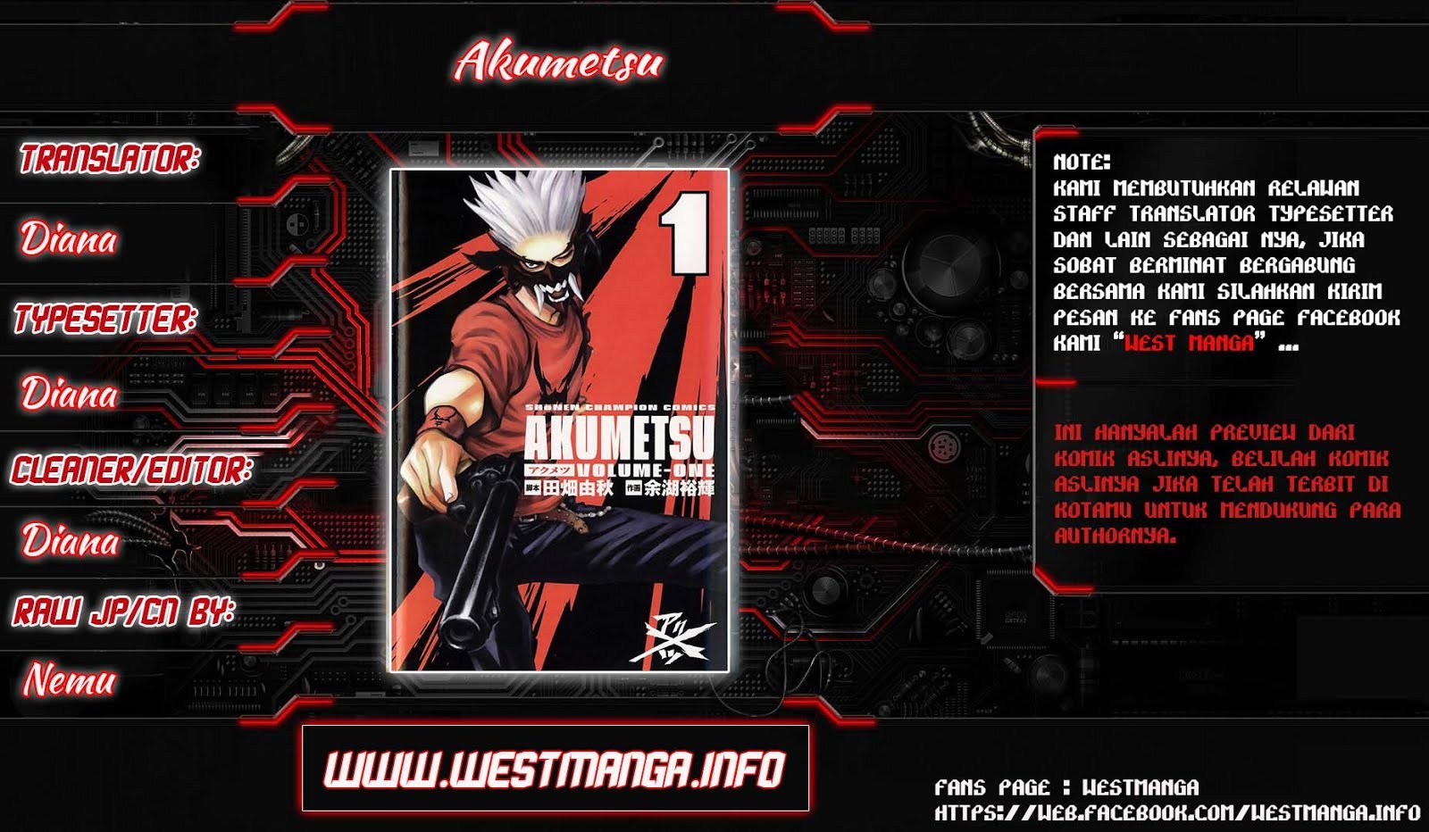 Akumetsu Chapter 19 Gambar 1