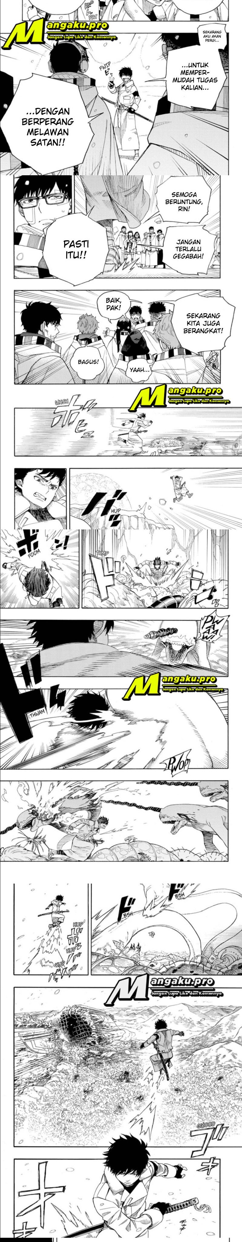 Ao no Exorcist Chapter 132 Gambar 7