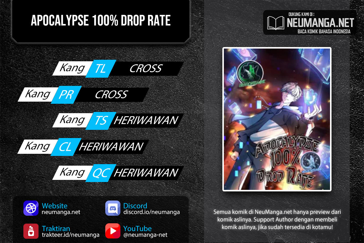 Apocalypse 100% Drop Rate Chapter 13 Gambar 1