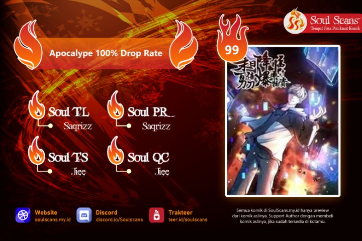 Apocalypse 100% Drop Rate Chapter 33 Gambar 1