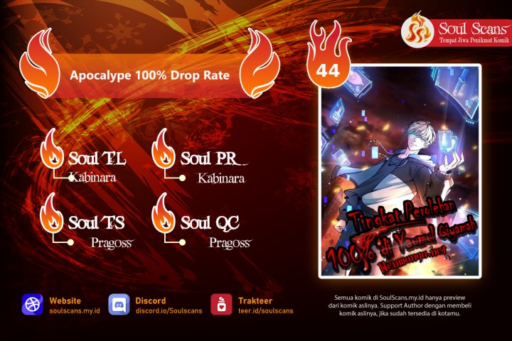 Apocalypse 100% Drop Rate Chapter 44 Gambar 2