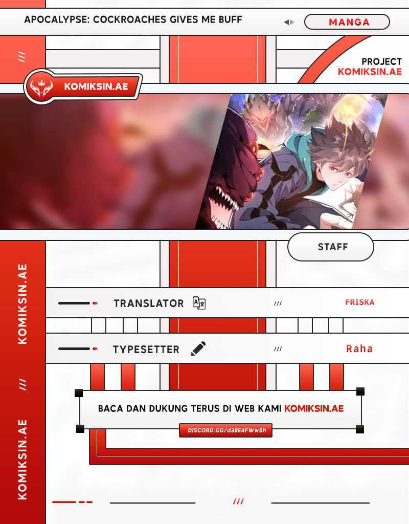 Apocalypse: Cockroaches Gives Me Buff Chapter 13 Gambar 1