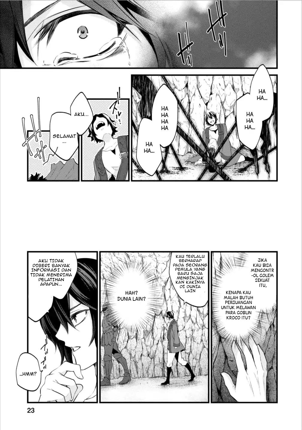 Arafoo Shachiku no Golem Master Chapter 01 Gambar 23