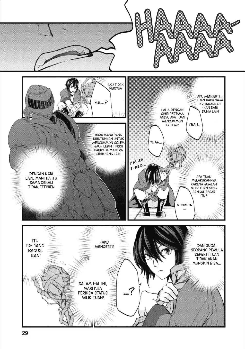 Arafoo Shachiku no Golem Master Chapter 01 Gambar 29
