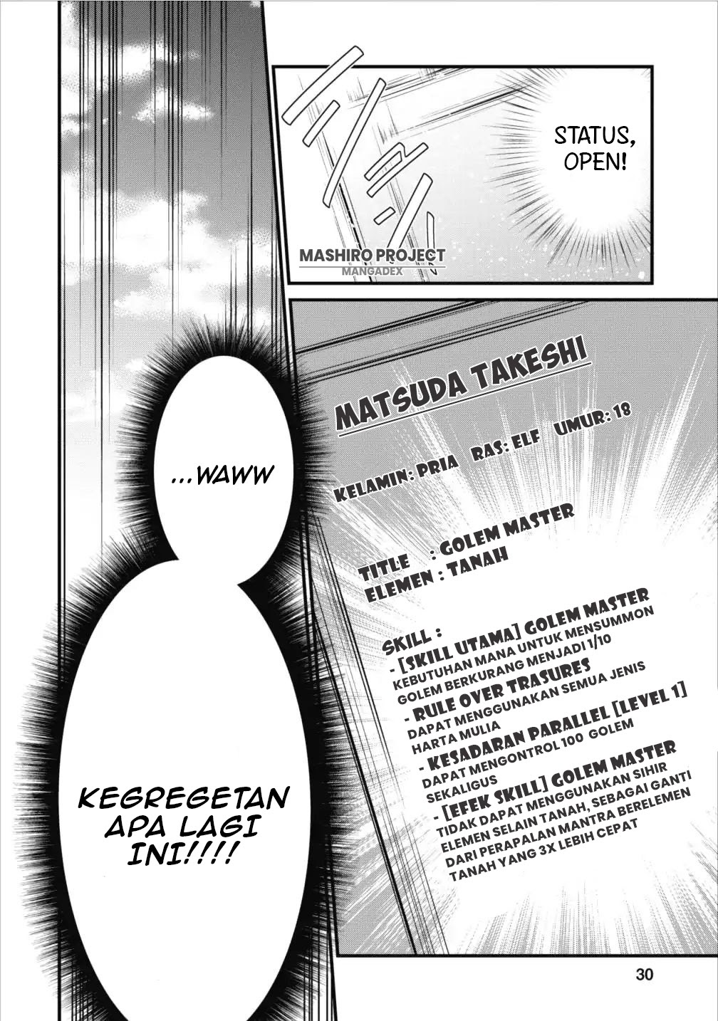 Arafoo Shachiku no Golem Master Chapter 01 Gambar 30