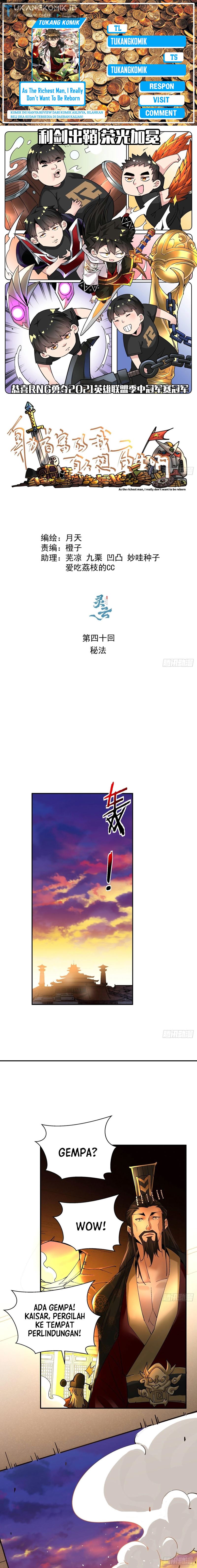 As The Richest Man, I Really Don’t Want To Be Reborn Chapter 40 Gambar 1