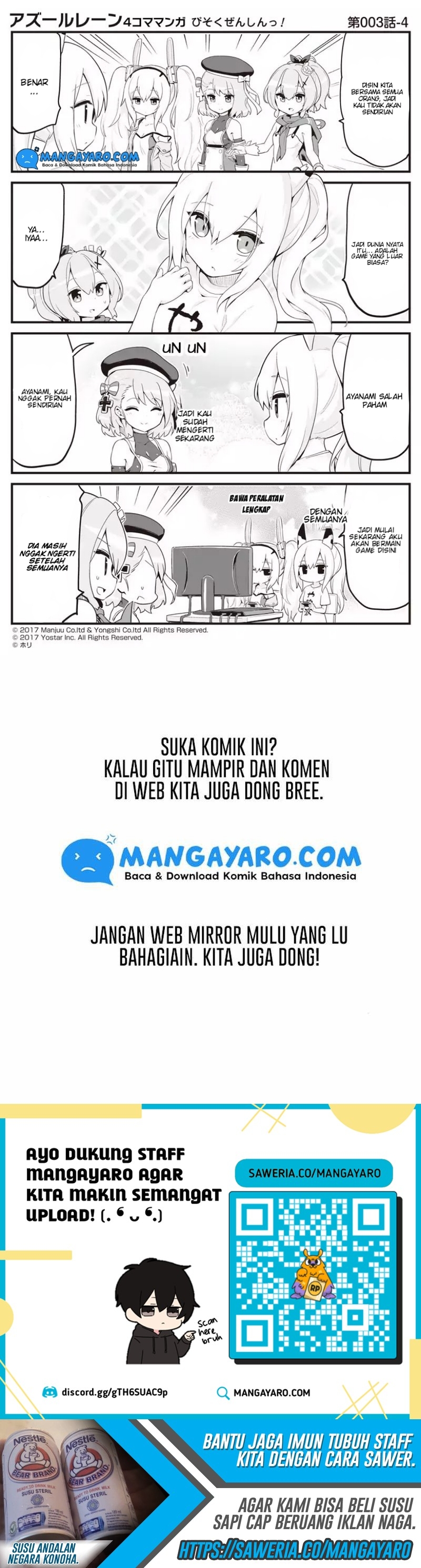 Azur Lane 4-koma: Slow Ahead Chapter 00-03 Gambar 8