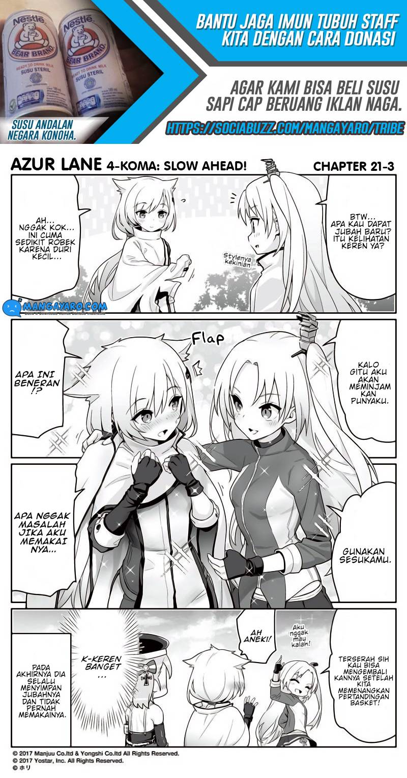 Azur Lane 4-koma: Slow Ahead Chapter 21-22 Gambar 4