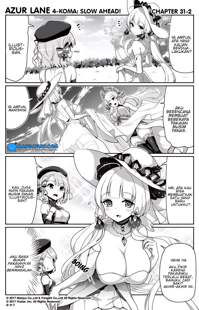 Azur Lane 4-koma: Slow Ahead Chapter 31-32 Gambar 3