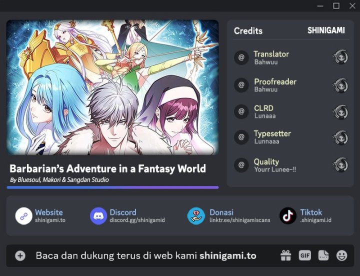 Barbarian’s Adventure In A Fantasy World Chapter 42 Gambar 1