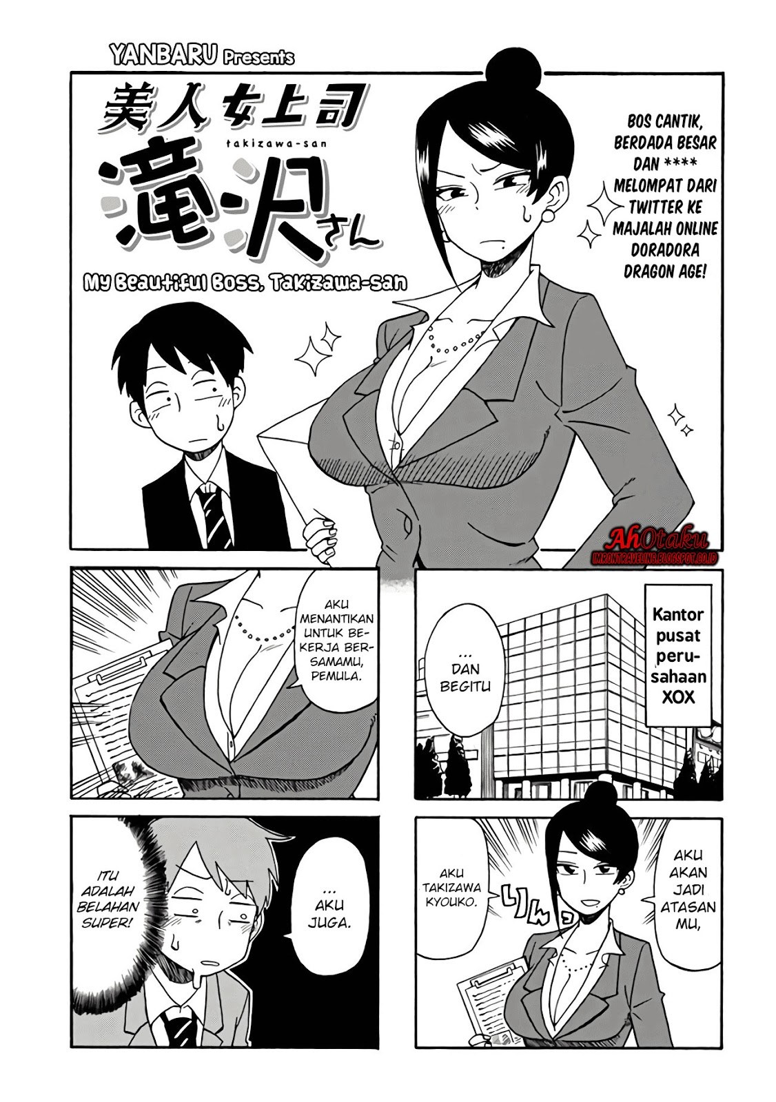 Bijin Onna Joushi Takizawa-san Chapter 01 Gambar 4