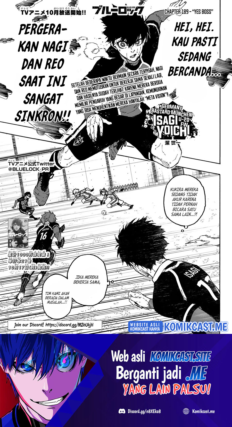 Blue Lock Chapter 189 Gambar 2