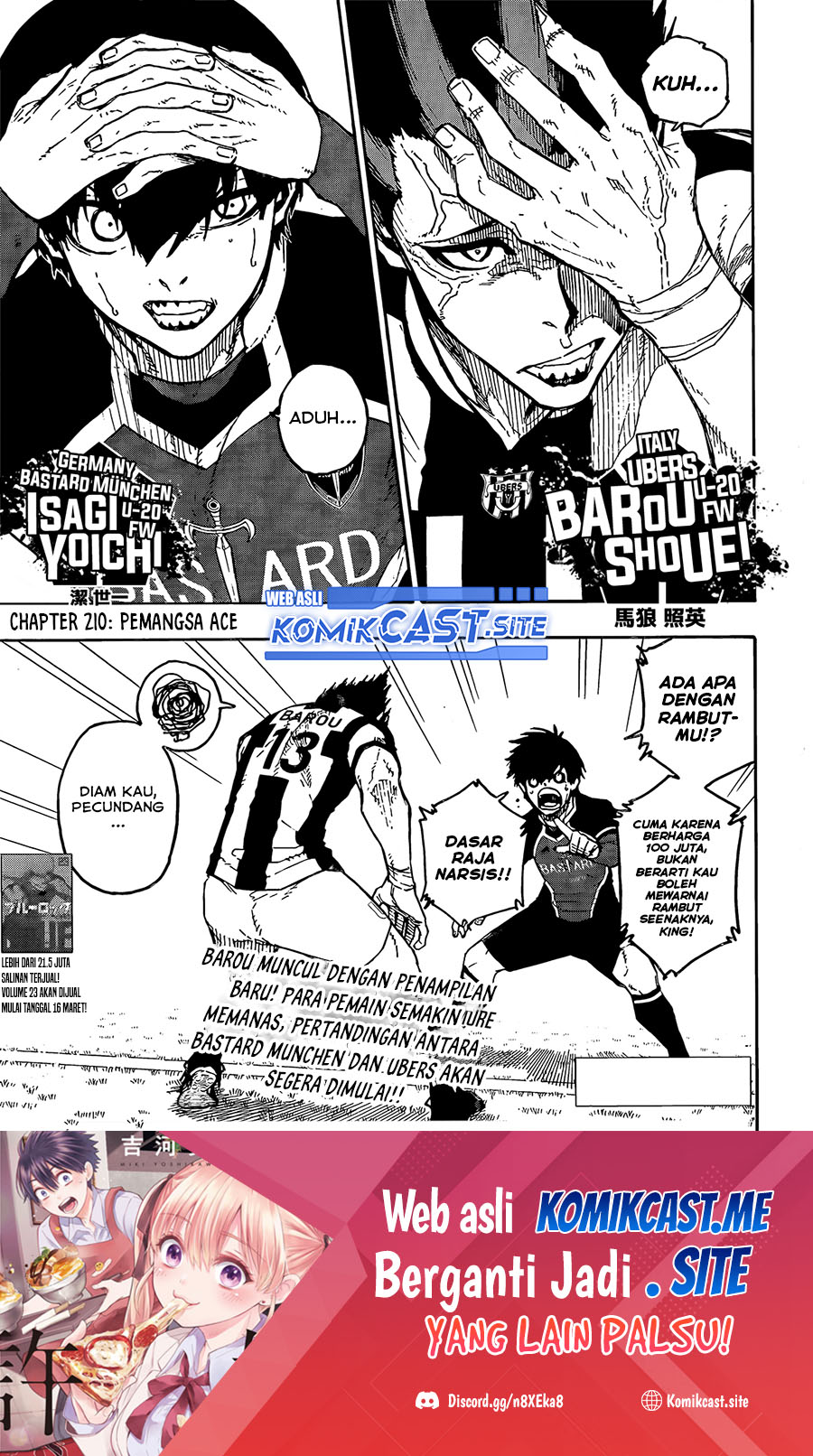Blue Lock Chapter 210 Gambar 2