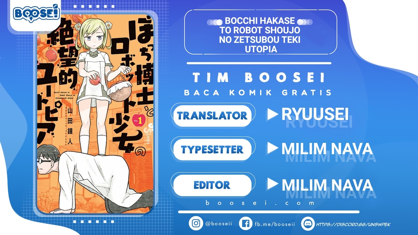 Bocchi Hakase to Robot Shoujo no Zetsubou Teki Utopia Chapter 08 Gambar 1