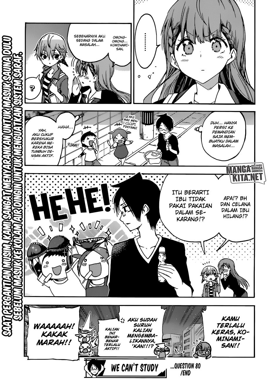 Bokutachi wa Benkyou ga Dekinai Chapter 80 Gambar 20