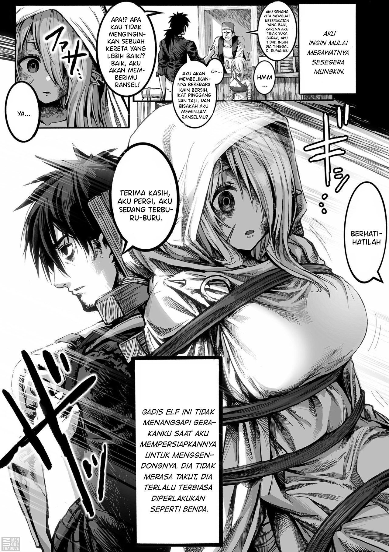 Boroboro no Elf-san o Shiawaseni suru Kusuri Uri-san Chapter 04 Gambar 1