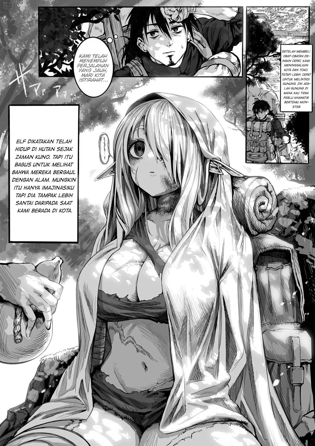Boroboro no Elf-san o Shiawaseni suru Kusuri Uri-san Chapter 05 Gambar 1