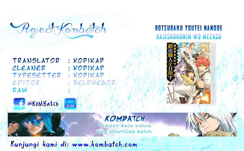 Botsuraku Yotei nano de, Kaji Shokunin wo Mezasu Chapter 08 Gambar 1