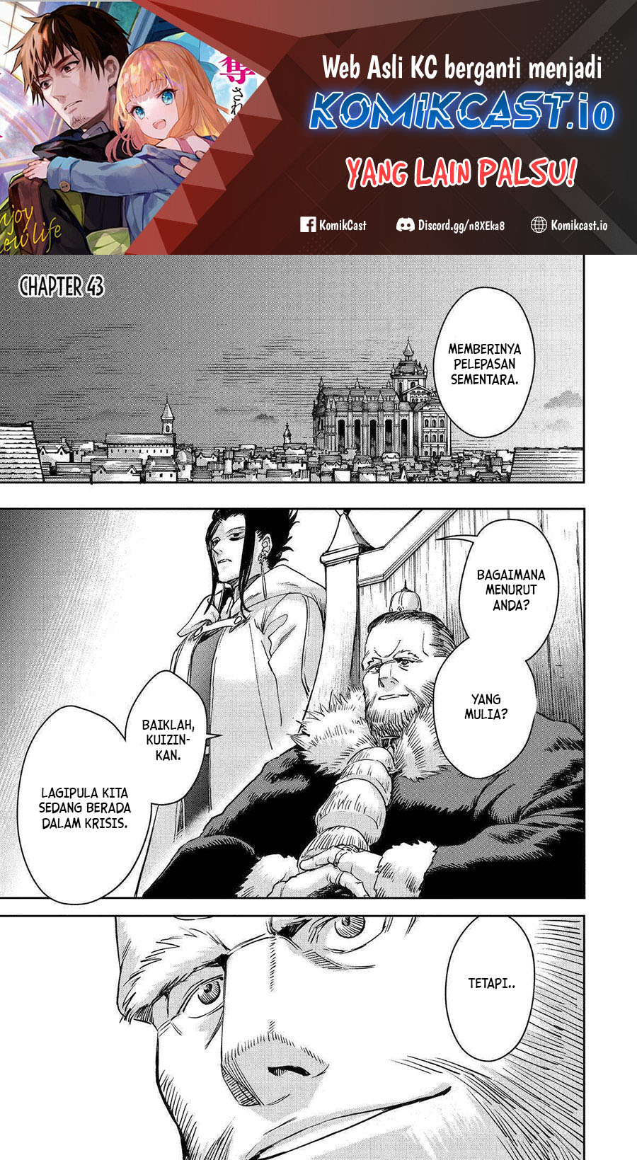 Boukensha License o Hakudatsu Sareta Ossan Dakedo, Manamusume ga Dekita no de Nonbiri Jinsei Chapter 43 Gambar 2