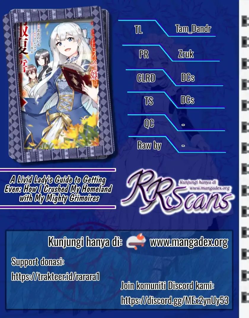 Buchigire Reijou wa Houfuku wo Chikaimashita. ~Madousho no Chikara de Sokoku wo Tataki Tsubushimasu~ Chapter 04 Gambar 1