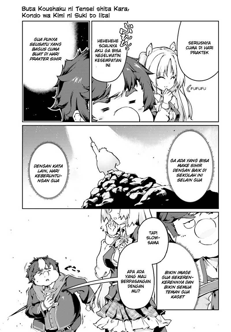 Buta Koushaku ni Tensei shita kara, Kondo wa Kimi ni Suki to Iitai Chapter 02 Gambar 3